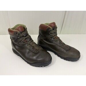 Vintage Asolo AFX 520 Boots Men’s 9 GoreTex Lace Up Hiking Brown Leather Vibram